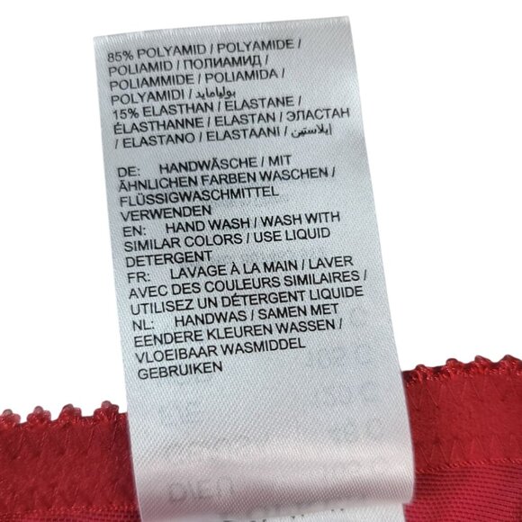 Ulla Popken Lace Underwired Bra Red 46C Soft Shell Front Closure Adj Strap NWT - Picture 11 of 12